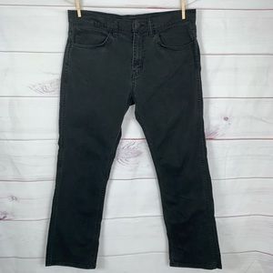 Levi's Strauss 513 Jeans Slim Straight Black Jeans